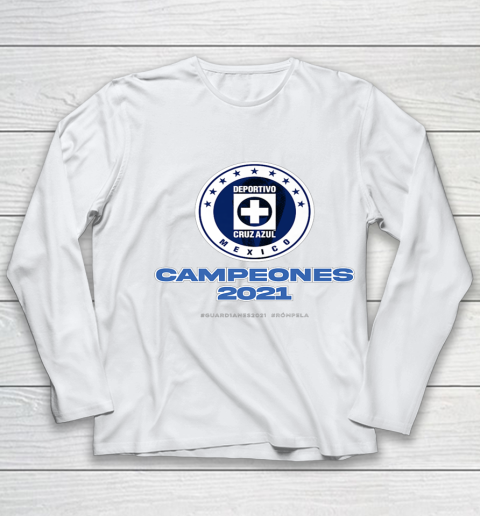 Football Cruz Azul 2021 Championship Youth Long Sleeve