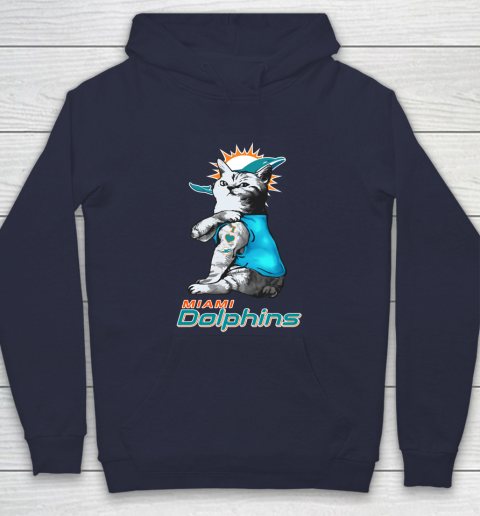 NFL Football My Cat Loves Miami Dolphins Hoodie 2