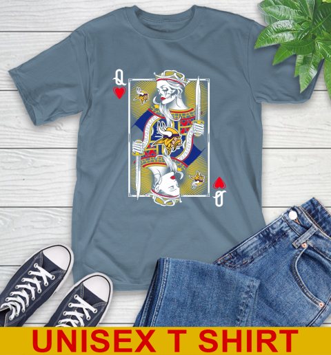 NFL Football Minnesota Vikings The Queen Of Hearts Card Shirt T-Shirt 8