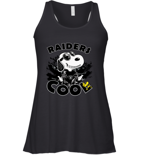 Oakland Raiders Snoopy Joe Cool We're Awesome Racerback Tank