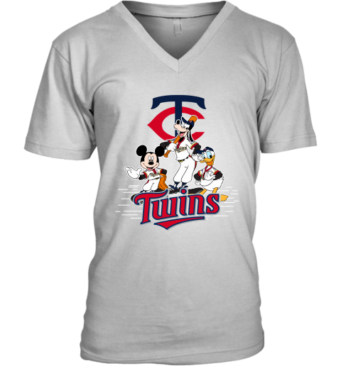 MLB Minnesota Twins Mickey Mouse Donald Duck Goofy Baseball T Shirt Youth T- Shirt