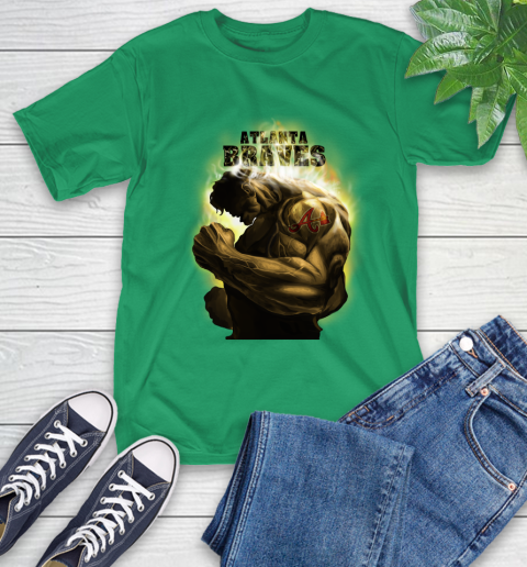 Atlanta Braves MLB Baseball Hulk Marvel Avengers Sports T-Shirt 7