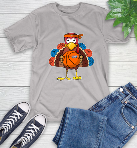 Oklahoma City Thunder Turkey thanksgiving day T-Shirt 12
