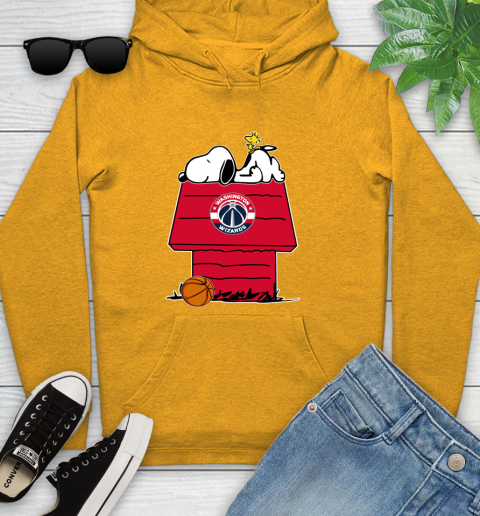 Washington Wizards NBA Basketball Snoopy Woodstock The Peanuts Movie Youth Hoodie 3