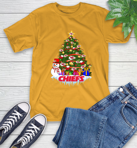Kansas City Chiefs Merry Christmas NFL Football Sports T-Shirt 3