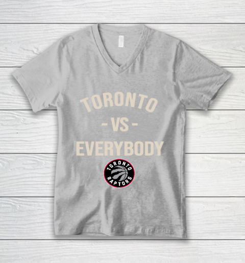 Toronto Raptors Vs Everybody V-Neck T-Shirt 3