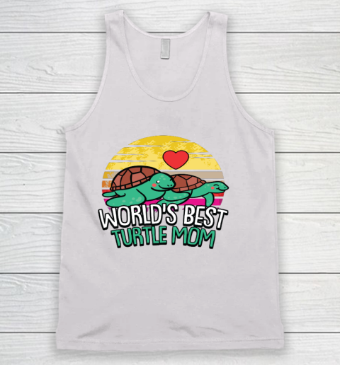 Turtle Mom Retro Reptile Pet Animal Mommy Mama Momma Mother Tank Top