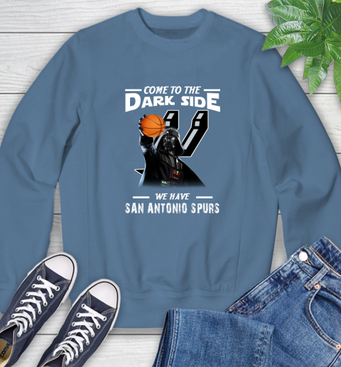 NBA Come To The Dark Side We Have San Antonio Spurs Star Wars Darth Vader Basketball Sweatshirt 8