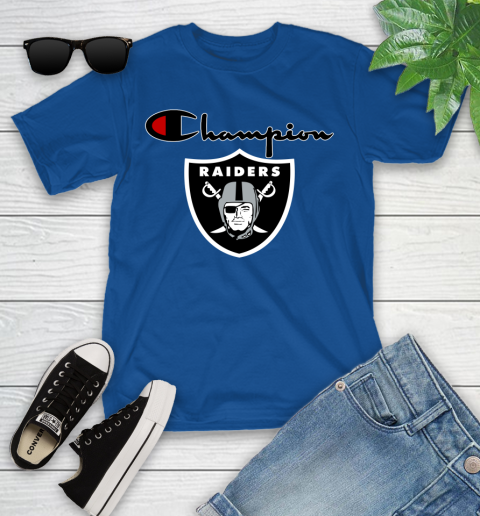 NFL Football Oakland Raiders Champion Shirt Youth T-Shirt 6