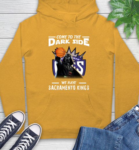 NBA Come To The Dark Side We Have Sacramento Kings Star Wars Darth Vader Basketball Hoodie 2