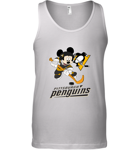 NHL Hockey Mickey Mouse Team Pittsburgh Penguins Tank Top