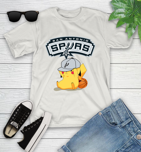 NBA Pikachu Basketball Sports San Antonio Spurs Youth T-Shirt 12