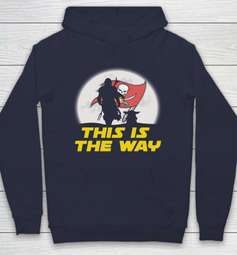 Tampa Bay Buccaneers NFL Football Star Wars Yoda And Mandalorian This Is The Way Hoodie 2