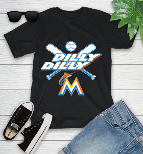 MLB Miami Marlins Dilly Dilly Baseball Sports Youth T-Shirt 2