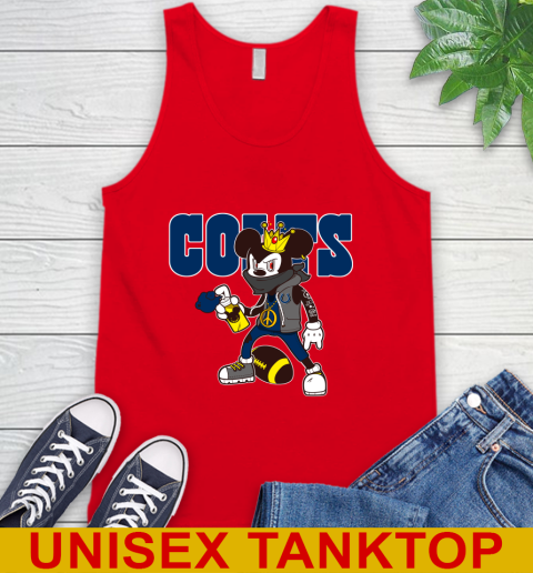 Indianapolis Colts NFL Football Mickey Peace Sign Sports Tank Top 6