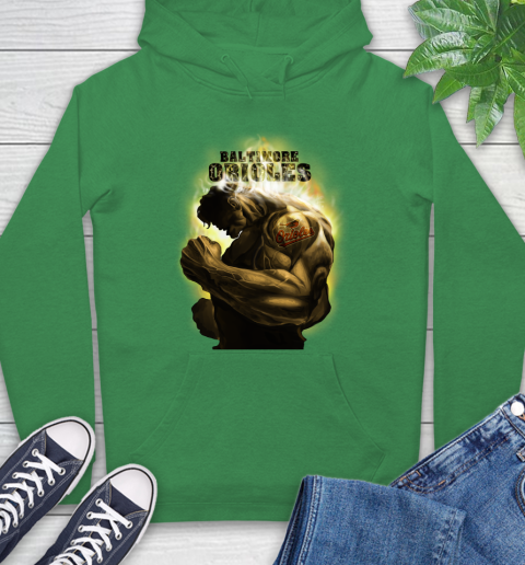 Baltimore Orioles MLB Baseball Hulk Marvel Avengers Sports Hoodie 8