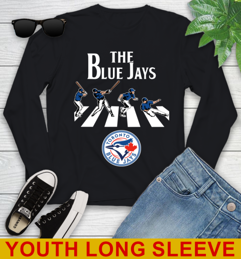 MLB Baseball Toronto Blue Jays The Beatles Rock Band Shirt Youth Long Sleeve