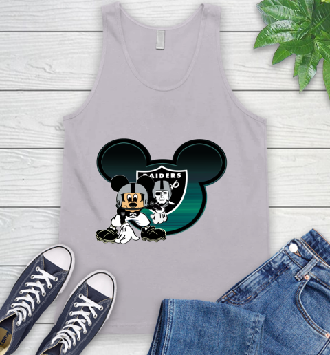 NFL Oakland Raiders Mickey Mouse Disney Football T Shirt Tank Top 4