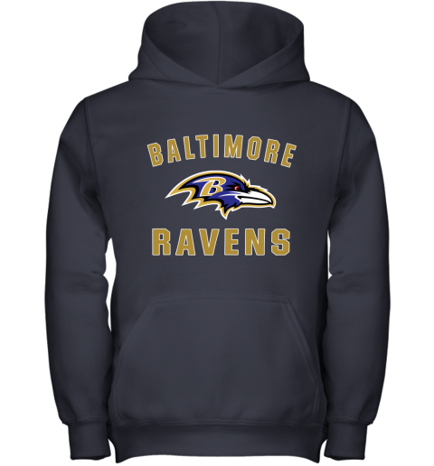 Men_s Baltimore Ravens NFL Pro Line by Fanatics Branded Gray Victory Arch T Shirt Youth Hoodie