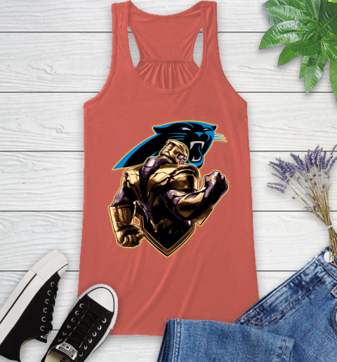 NFL Thanos Avengers Endgame Football Sports Carolina Panthers Racerback Tank 4