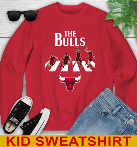 NBA Basketball Chicago Bulls The Beatles Rock Band Shirt Youth Sweatshirt 7