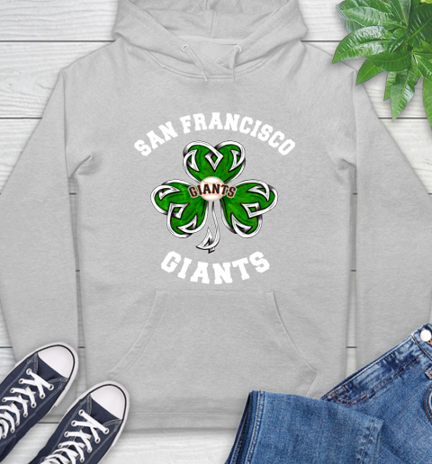 MLB an Francisco Giants Three Leaf Clover St Patrick's Day Baseball Sports Hoodie 6