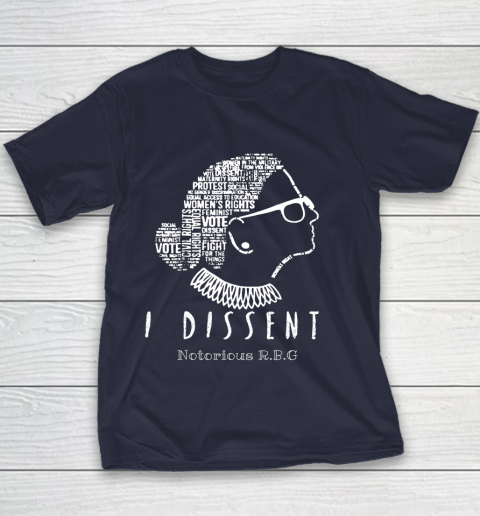 Notorious RBG Ruth Bader Ginsburg I Dissent Youth T-Shirt 2