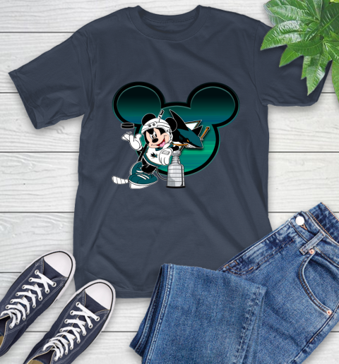 NHL San Jose Sharks Stanley Cup Mickey Mouse Disney Hockey T Shirt T-Shirt 4