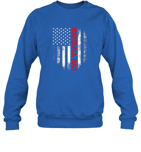 6vwz vintage usa american flag proud baseball dad player sweatshirt 35 front royal