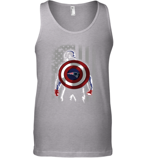 NFL New England Patriots Captain America Marvel Flag Football Sports qOxqntI6J2u unisex tank 17 95 151514 front sport grey