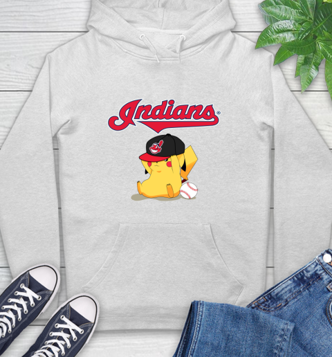 MLB Pikachu Baseball Sports Cleveland Indians Hoodie