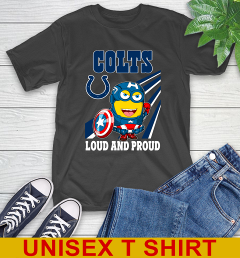 NFL Football Indianapolis Colts Captain America Marvel Avengers Minion Shirt T-Shirt