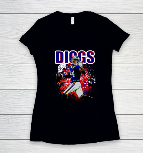 Stefon Diggs Buffalo Bills Women's V-Neck T-Shirt 8