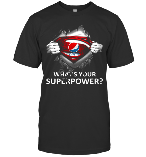 Blood Insides Superman Pepsi What'S Your Superpower T-Shirt
