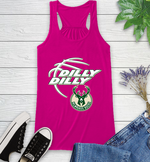 NBA Milwaukee Bucks Dilly Dilly Basketball Sports Racerback Tank 8