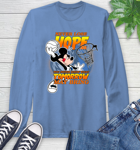 Dallas Mavericks NBA Basketball Mickey Disney Never Lose Hope Long Sleeve T-Shirt 12