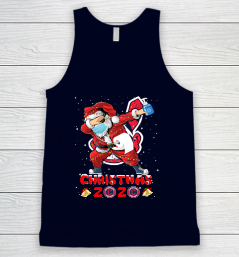 Cleveland Indians Funny Santa Claus Dabbing Christmas 2020 MLB Tank Top 2