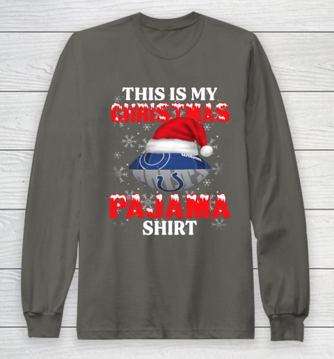 Indianapolis Colts This Is My Christmas Pajama Shirt NFL Long Sleeve T-Shirt 5