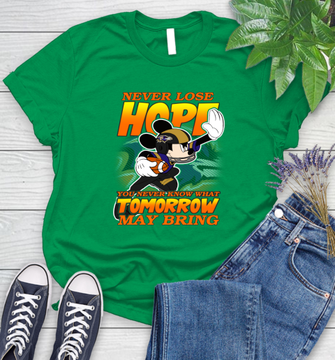 Buffalo Bills NFL Football Mickey Disney Never Lose Hope (2) Women's T-Shirt 9