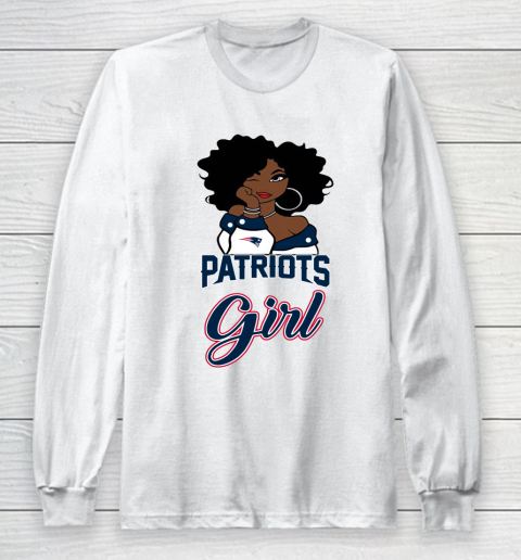 New England Patriots Girl NFL Long Sleeve T-Shirt 2