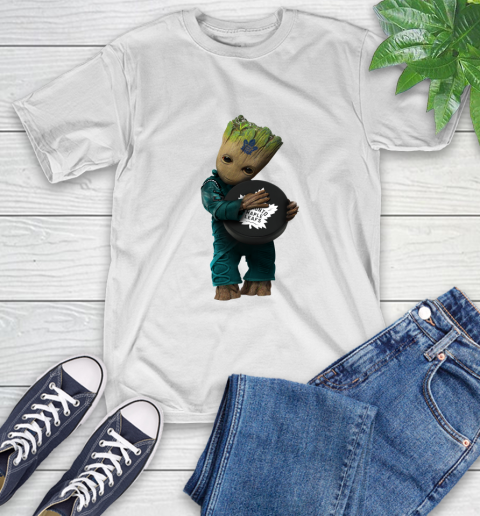 NHL Groot Guardians Of The Galaxy Hockey Sports Toronto Maple Leafs T-Shirt