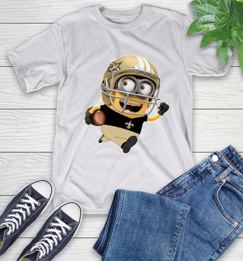 NFL New Orleans Saints Minions Disney Football Sports T-Shirt 12