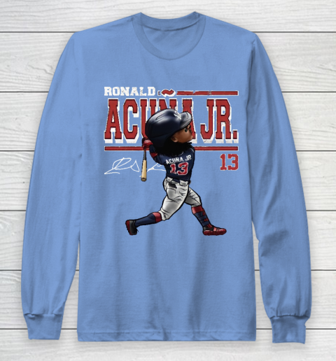 Ronald Acuna Jr Cartoon Long Sleeve T-Shirt 8