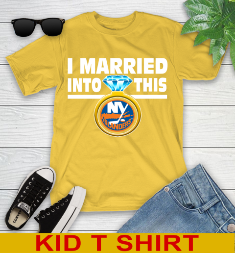 New York Islanders NHL Hockey I Married Into This My Team Sports Youth T-Shirt 9