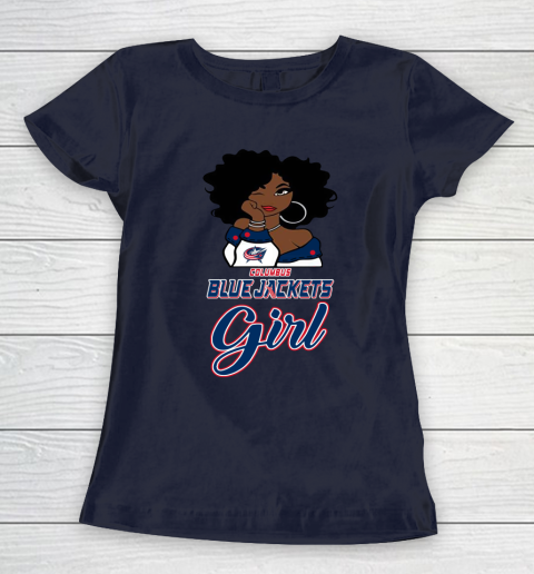 Columbus Blue Jackets Girl NHL Women's T-Shirt 4