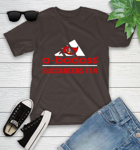 Tampa Bay Buccaneers NFL Football A Badass Adidas Adoring Fan Sports Youth T-Shirt 7