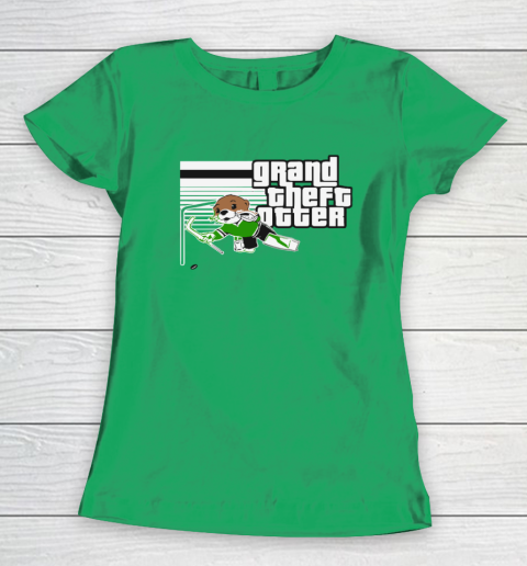 Jake Oettinger Grand Theft Otter Dallas Hockey Women's T-Shirt