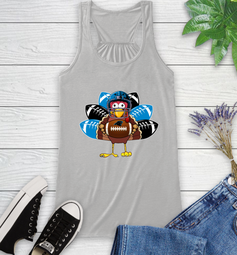 Carolina Panthers Turkey Thanksgiving Day Racerback Tank