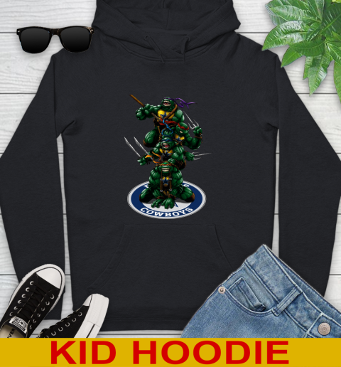 NFL Football Dallas Cowboys Teenage Mutant Ninja Turtles Shirt Youth Hoodie 2