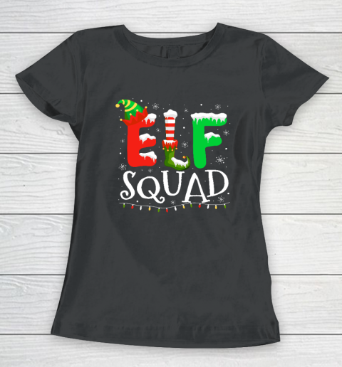 Elf Family Christmas Matching Pajamas Xmas Elf Squad Women's T-Shirt
